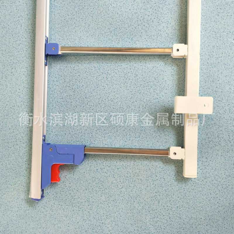 侧装挂式不锈钢立柱防摔护栏病床围栏床边床档可折叠护理床安全床