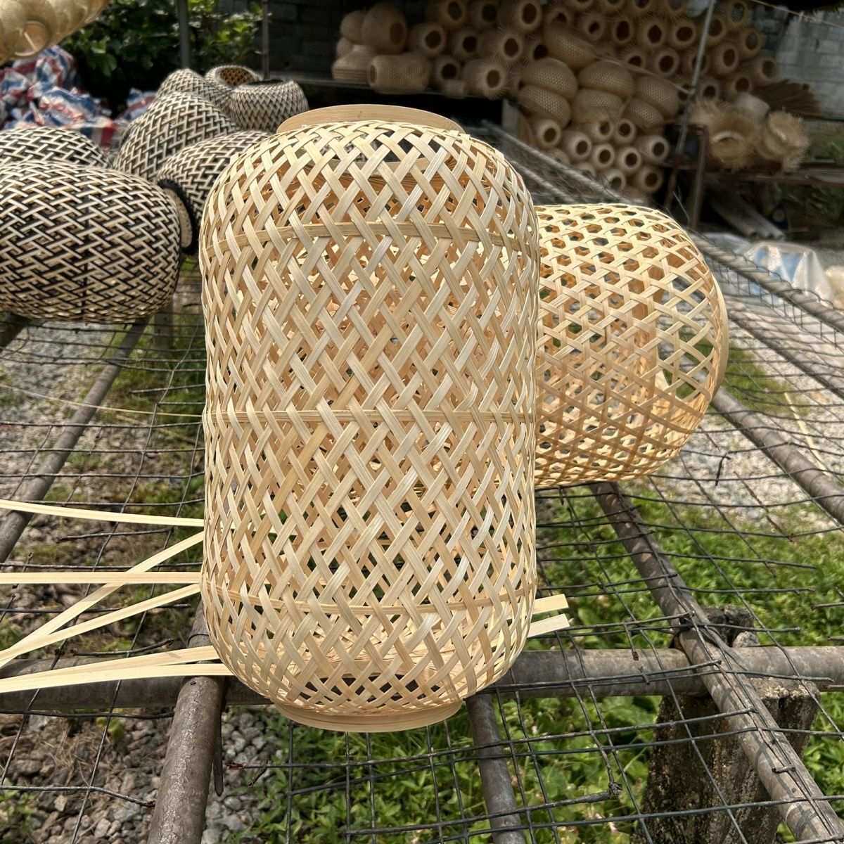 交叉中式竹编灯笼古风拍摄道具中式精品手工编制作。25*40其他