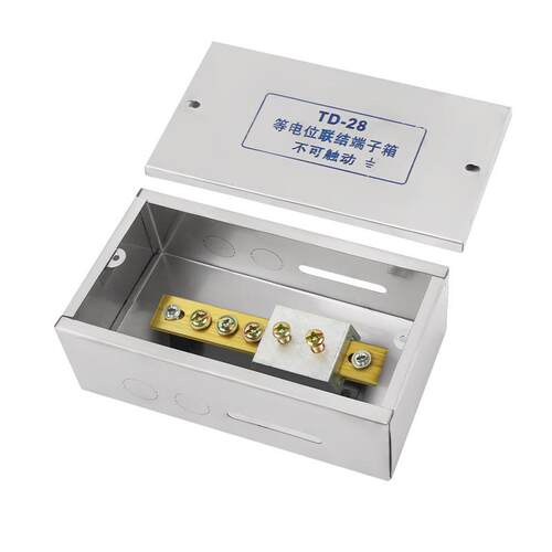 国标等电位联结端子箱td28明装1.2/4/20/25紫铜LEB卫生间接线电盒