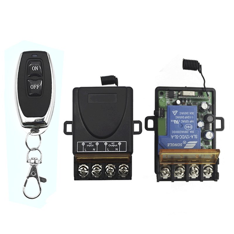 220V大功率单路无线遥控开关大功率3KW灯具水泵控制器开关