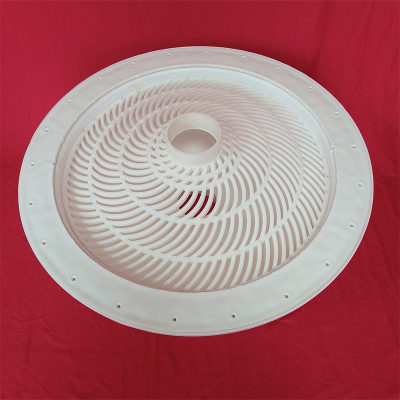 D005养殖鱼池漏斗排污桶地漏护罩骨架护罩接口底座出水口防逃底座