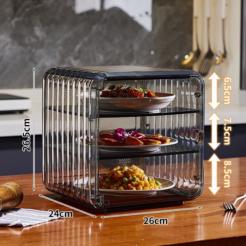 新款保温菜罩家用塑料多层保温盒饭菜剩菜保鲜收纳防尘食物罩透气