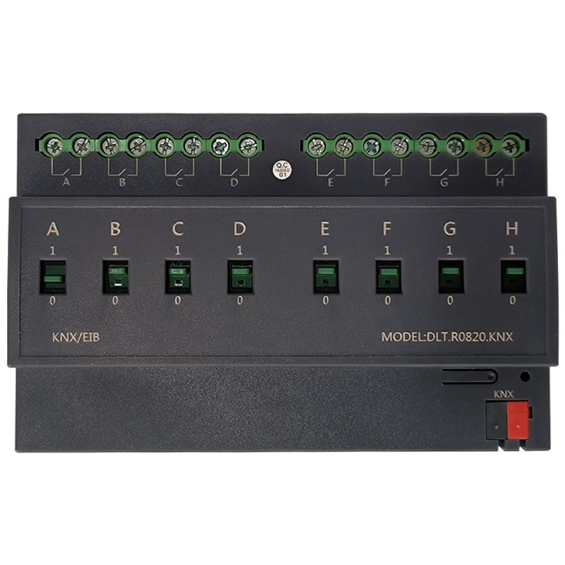 KNX开关执行器模块4路8路12路20A开关模块智能照明开关继电器控制
