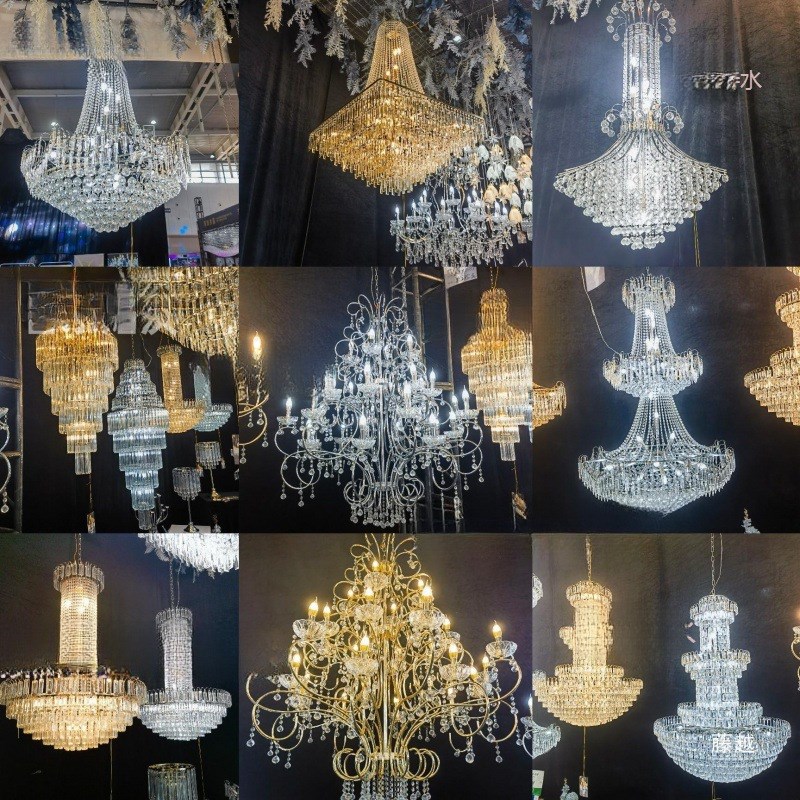 玄关水晶吊灯大堂婚庆吊电镀法式仪式亭装饰灯婚礼堂道具珠帘