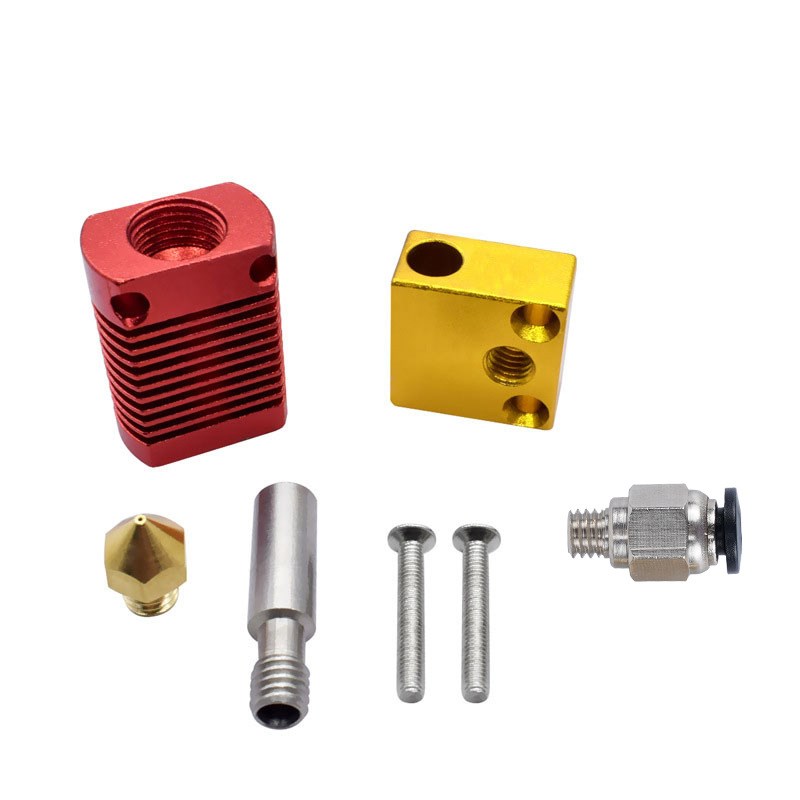 跨境3d打印机配件套装3D打印机 配件 喷嘴 气动接头 硅胶套