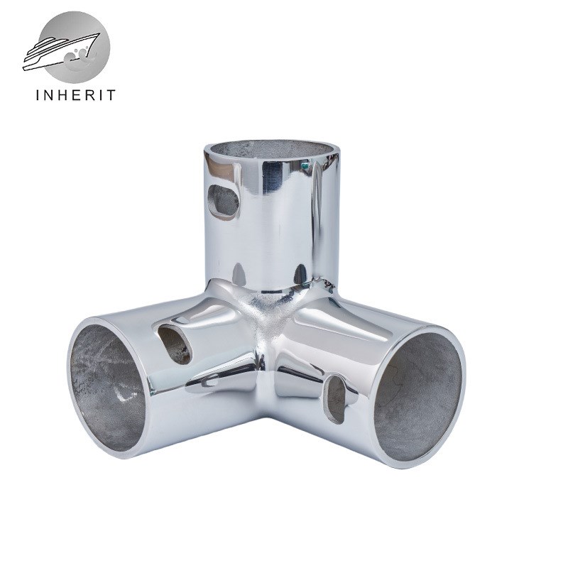 不锈钢加厚拐角三通22/25/39.5mm三向座三通 五金工具工业管接头