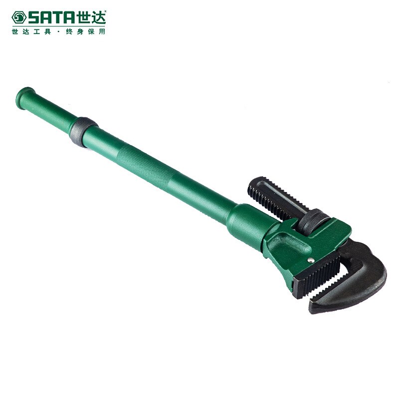 世达 70839伸缩式加力管子钳水管钳子多功能快速管子钳扳手