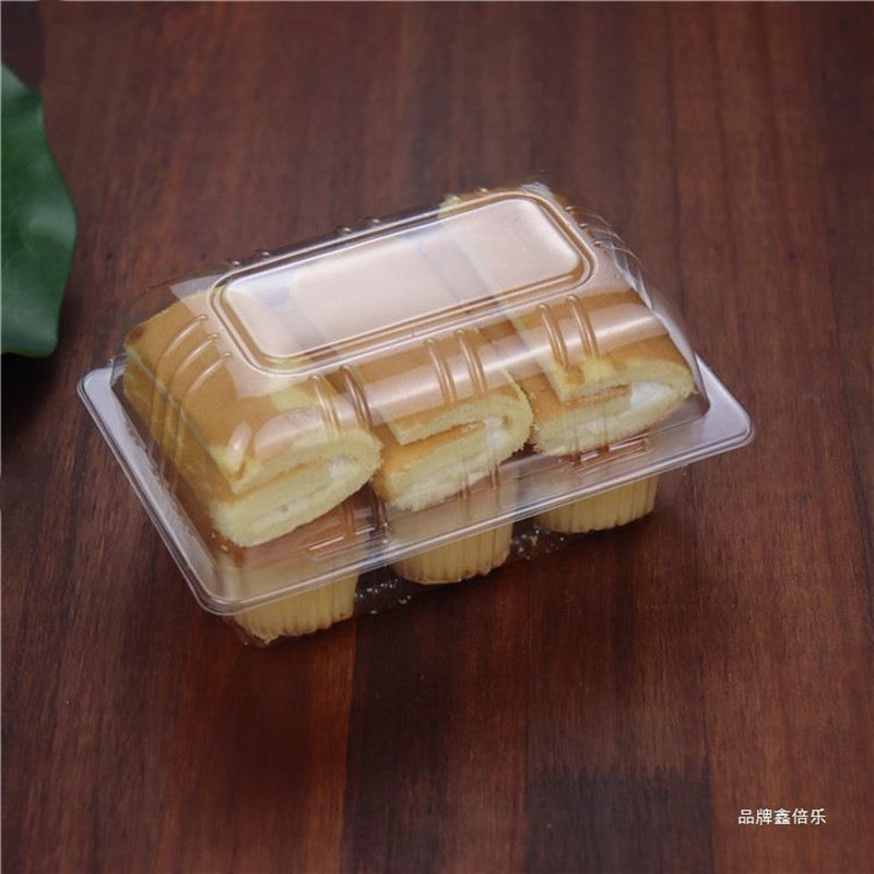 寿司包装盒蛋糕子透明西点盒烘焙塑料一次性打包盒奶油蛋糕泡芙卷