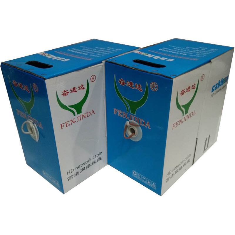 8芯网络线CAT5E 双绞4对无氧铜catUTP4*2*0.5 超五类网线