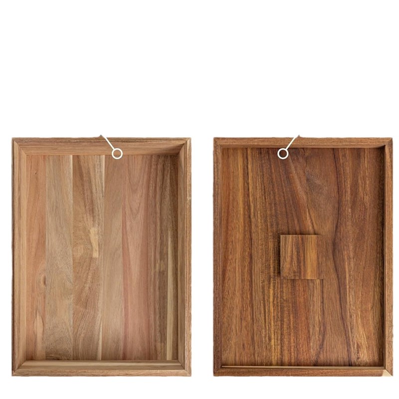 木质披萨面团盒带盖式收纳盒餐厅面防尘用具家用托盘厨房多功能