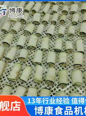 炸茄卷上浆机 菩提南瓜裹浆油炸设备 天妇罗风味茄子生产线裹粉机
