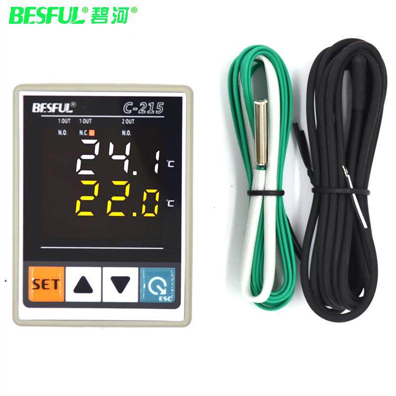 碧河C-215温差控制器温度差温控仪太阳能集热板水箱温差循环加热,电子元器件市场,其它元器件,淘宝优惠券,粉丝福利购,淘宝优惠卷
