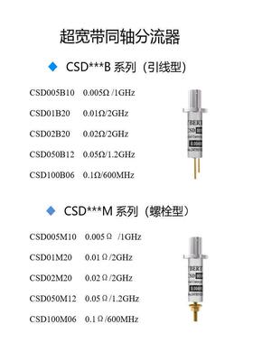 CYBERTEK知用超宽带同轴分流器CSD系列 引线型B系列和螺栓型M系列