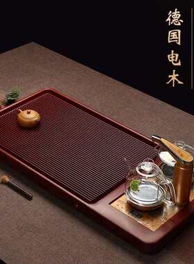 德国电木茶盘家用茶盘套装带电磁炉全自动一体泡茶具简约茶台大号
