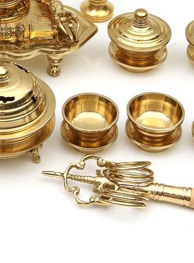 东密真言法器工厂密宗用品一面器日本香炉宗一套佛具黄铜唐密