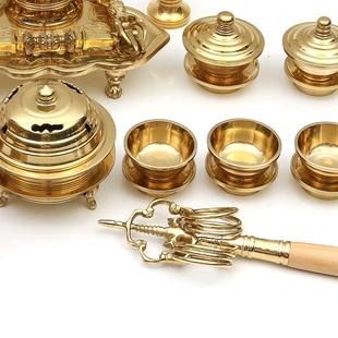 东密真言法器工厂密宗用品一面器日本香炉宗一套佛具黄铜唐密