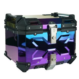 托车合金尾箱行李箱电动车大小量彩色压纹抗45L摔防水容防铝摩尘