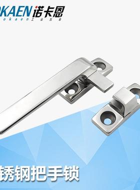 不锈钢304把手锁LCR80/LCL100设备蒸柜烤箱冷库门密封紧迫把手