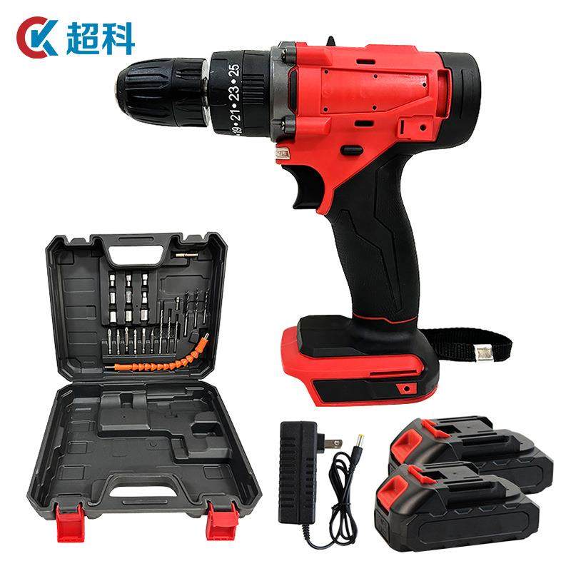 牧田款有刷锂电钻家用大扭力手电钻双速三功能带冲击带工具配件