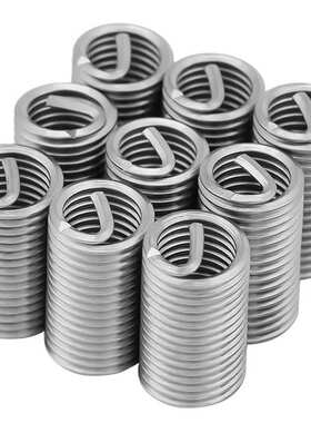 TC4钛合金本色钢丝螺套 螺纹护套 钢丝牙套M2-M24 拍前咨询