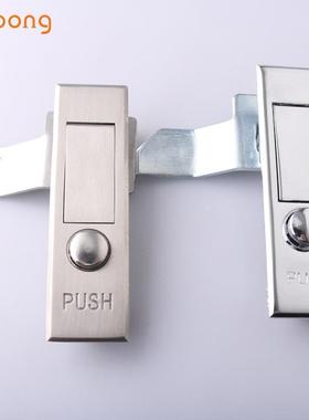 不锈钢MS503配电箱机柜平面锁带按钮弹跳锁铁皮柜方形柜锁