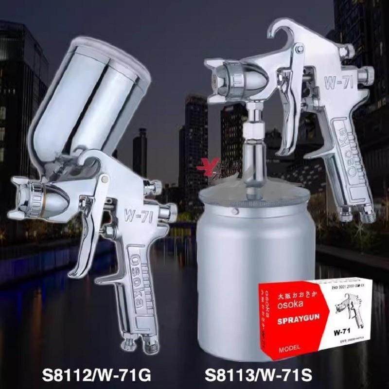 大阪W-71喷漆枪中枪400CC600CC上壶下壶油漆喷枪