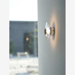 极简艺术家居意式极简灯圆形卧室水晶床头壁灯现代走廊过道镜前灯