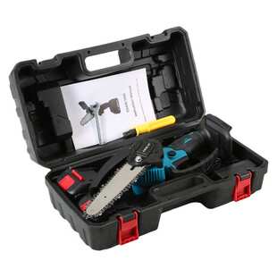 跨境锂电加油款电锯充电式木工迷你电锯锂电锯家用单手锯户外伐木