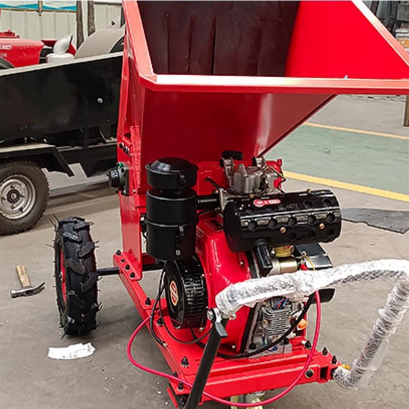 树枝杂草粉碎机履带碎枝机手推移动式果园修剪枝条藤条碎枝机