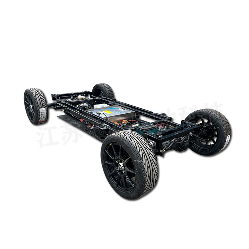 超薄滑板底盘遥控电动智能小车套件液压避震线控转向刹车底盘