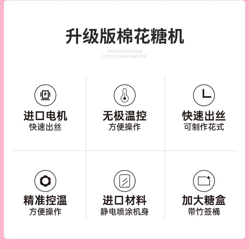 电热棉花糖机器商用摆摊全自动拉丝棉花糖机电动花式制作网红棉花