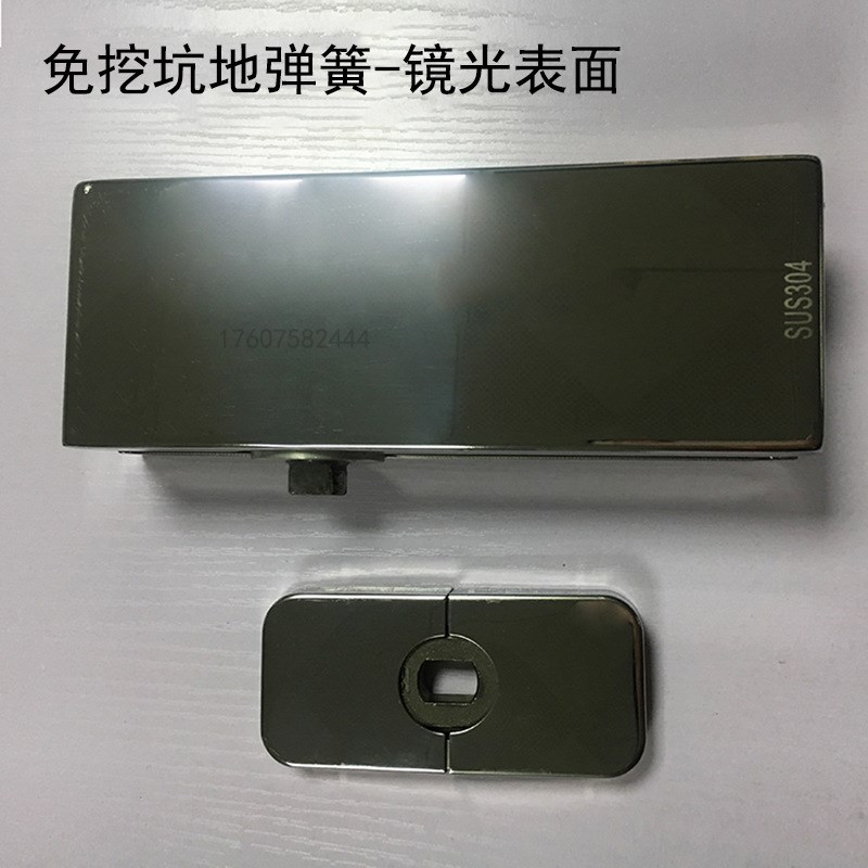 免挖坑地弹簧隐藏式地簧闭门器无框玻璃门免开槽地弹簧暗藏地铰链