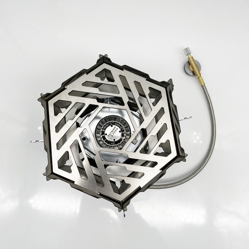 户外炉头卡片式防风罩便携式多功能挡风板不锈钢可拆卸防风锅架