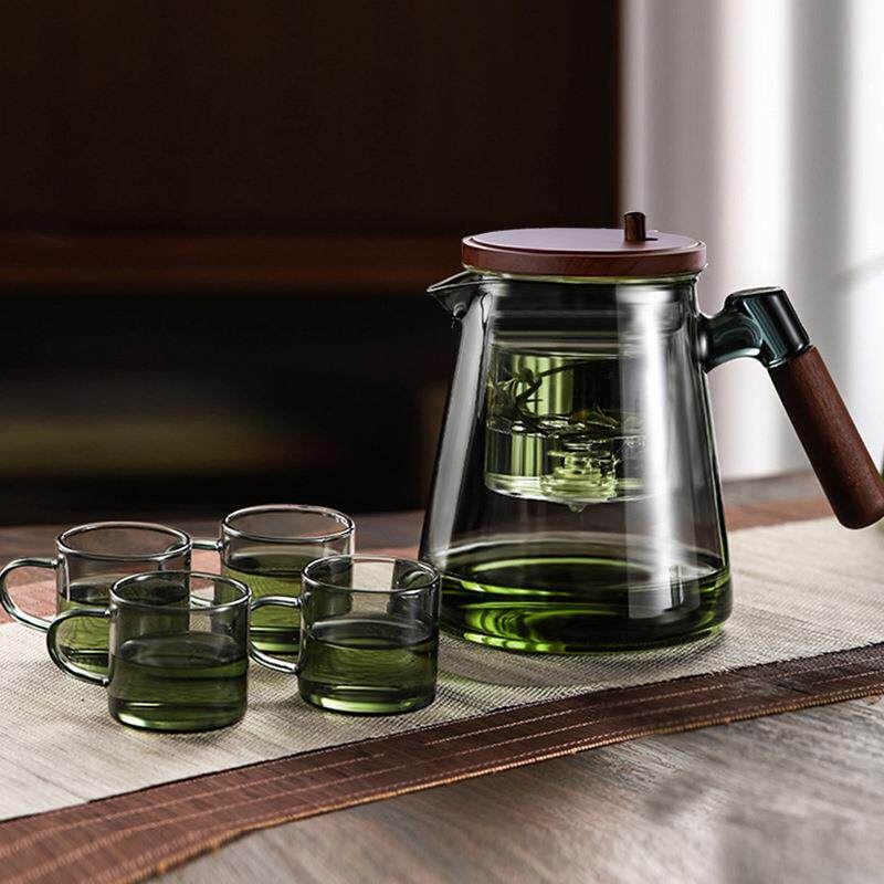 玻璃泡茶壶茶具一人饮飘逸杯茶水分离耐高温泡茶器办公室个人茶壶