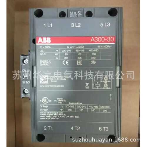 供应 ABB交流接触器 AX300-30-11-80 220~230V 订货号10139736