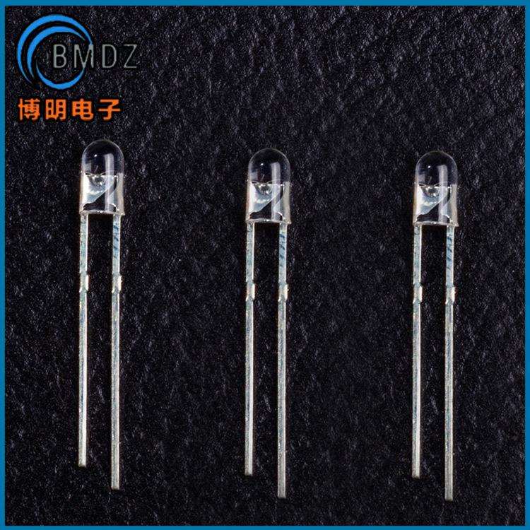 发光二极管1X3X4红发红短脚 134方形红发红高亮指示灯珠直插式led