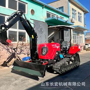 多功能水旱两用旋耕机80马力履带拖拉机耕地机农用微耕机