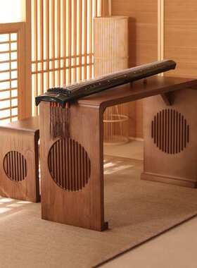 实木琴桌共鸣古琴桌高仿古国学桌中式书法桌椅书画桌古筝桌凳茶桌