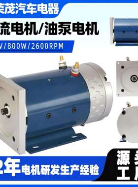 800W电动托盘车铜芯电机72V液压油泵电机工厂直供动力单元电机