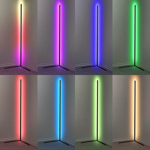 现代直播补光灯LED炫彩RGB落地灯客厅卧室墙角简约幻彩氛围灯