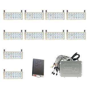 :汽车LED警示爆闪频闪灯工程救护车遥控长方灯24CS-T10