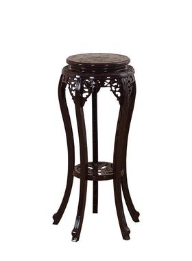 BTV4仿古花架置物架仿实木白色客厅室内多层绿萝中式家用古典花盆