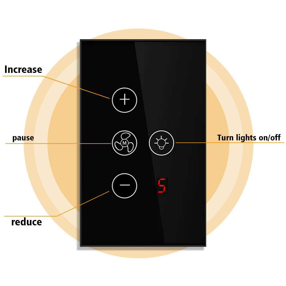 Zigbee/Wifi涂鸦五档智能开关
