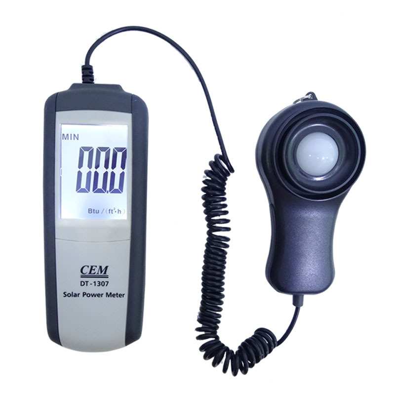 CEM华盛昌太阳能光强度计DT-1307紫外辐照度计功率表390-760nm