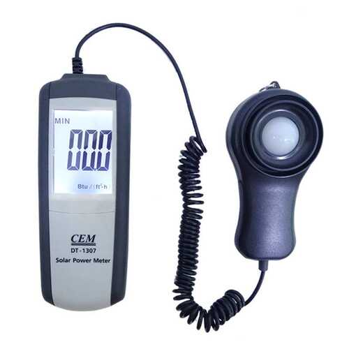 CEM华盛昌太阳能光强度计DT-1307紫外辐照度计功率表390-760nm