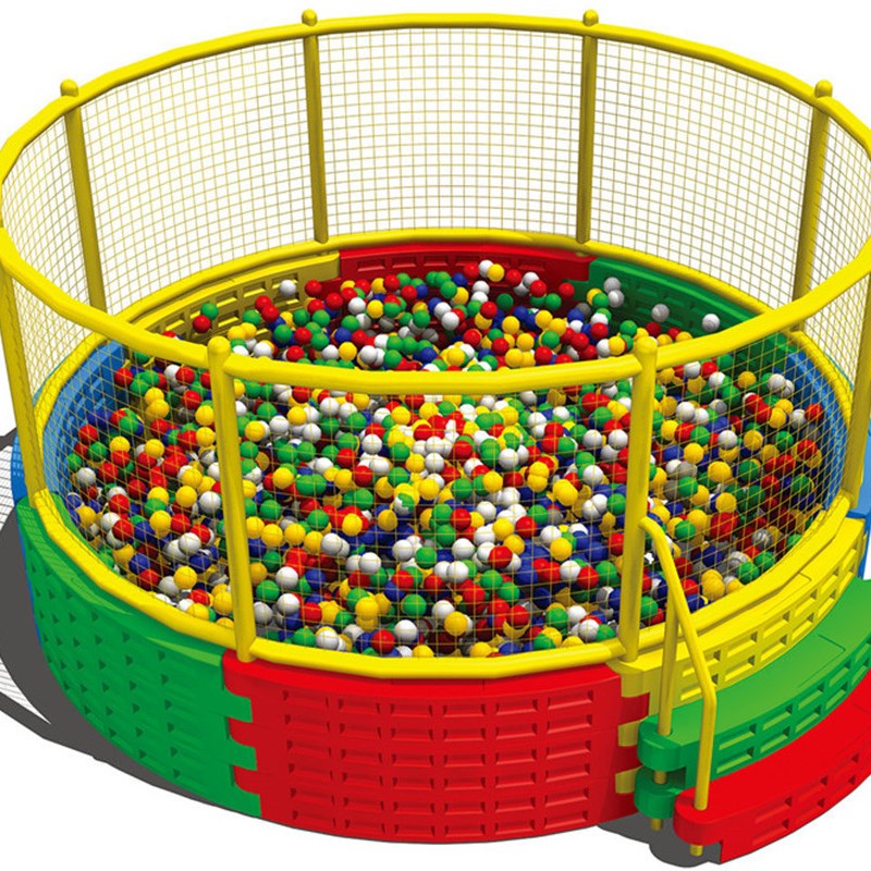 游乐场围栏幼儿园围栏室内圆形塑料围栏海洋球池围栏大型波波球池