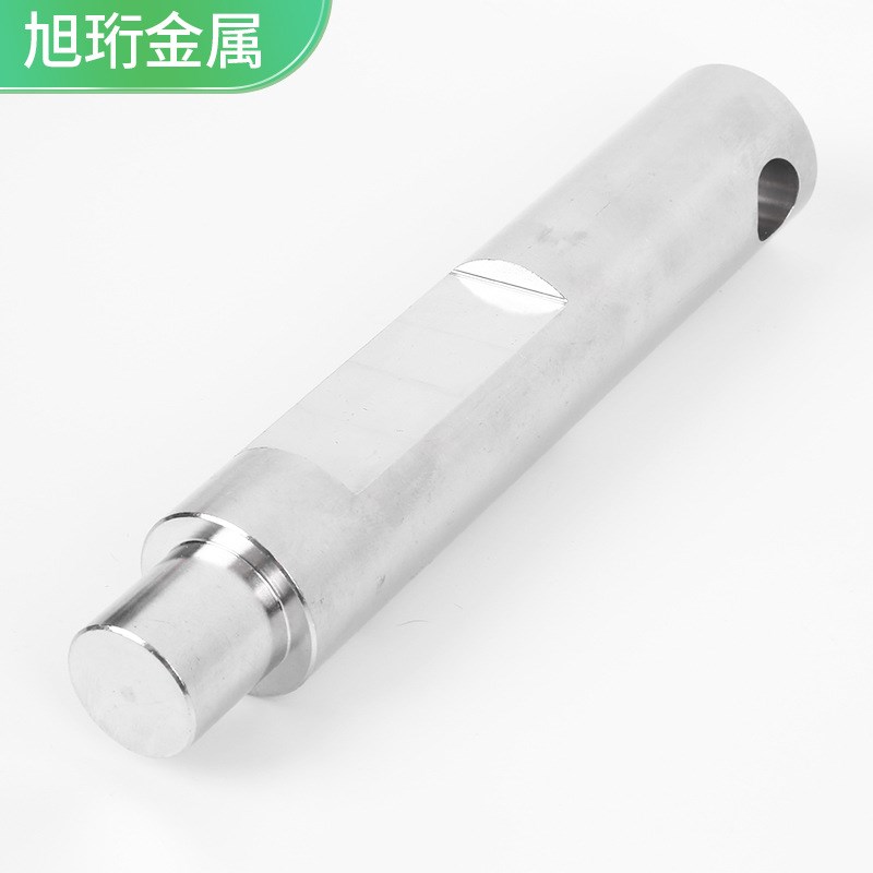 不锈钢光轴加工制作非标光杆导杆圆柱销子数控车床加工铣键槽打孔