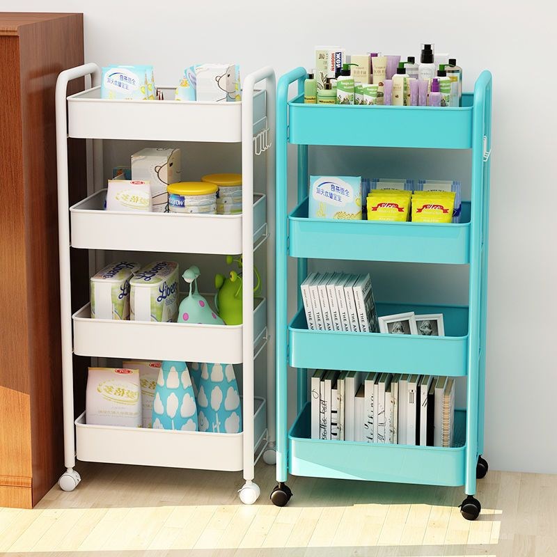 理发店推车加厚小推车置物架厨房落地卧室卫生间移动储物收纳架热