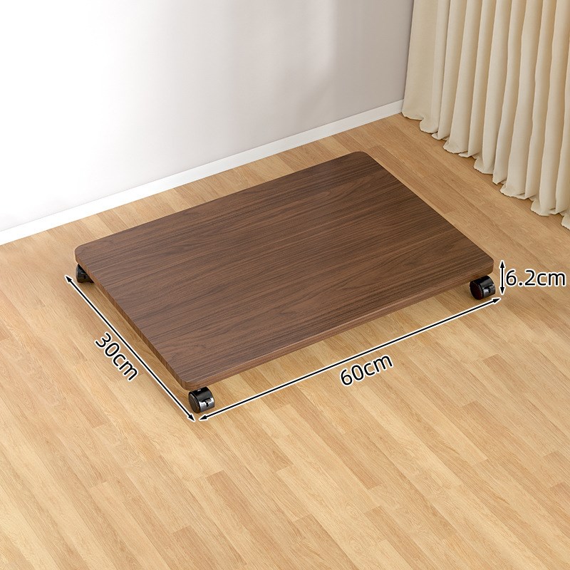 台式电脑主机托架移动机箱底座带滑轮桌下置物架托盘花架拖板收纳