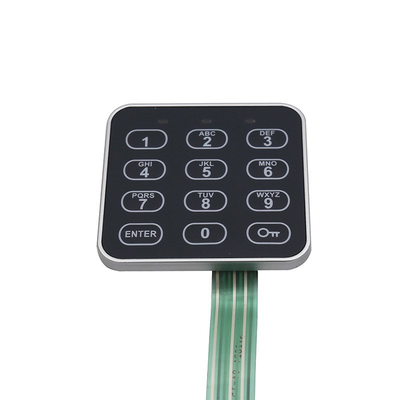 保管箱电子密码锁带把手小型保险箱电子锁方形面板保险柜锁